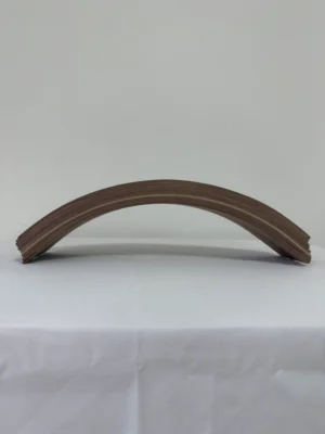 Premium Solid Black Walnut Laminated Bent Plywood Slat | 55 x 11.7 x 4 cm (21.65" x 4.61" x 1.57") | Furniture-Grade Curved Ash Veneer Wood Blank for Bentwood Furniture & Woodworking