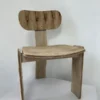 Nordic Solid Wood Dining Chair - Minimalist Ash & Mixed Hardwood Accent Chair