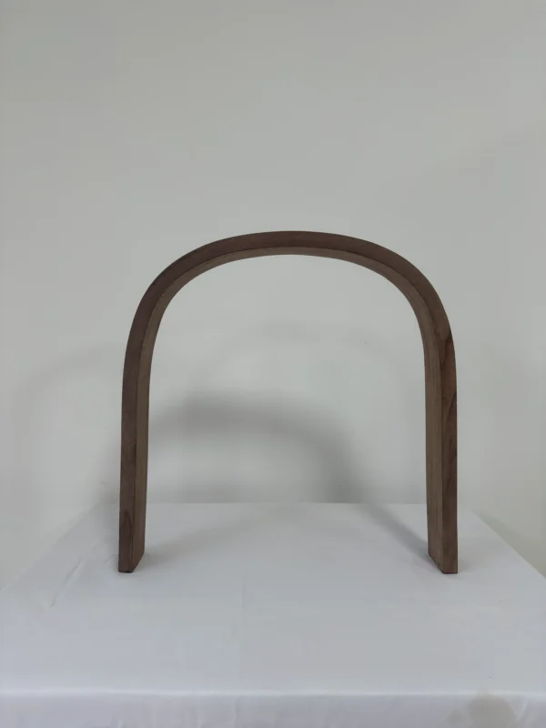 Premium Solid Black Walnut Press-Curved Bent Slat | 136.5 x 7.7 x 2.3 cm (53.74" x 3.03" x 0.91") | Luxury Curved Wood Blank for High-End Furniture & Bespoke Woodworking