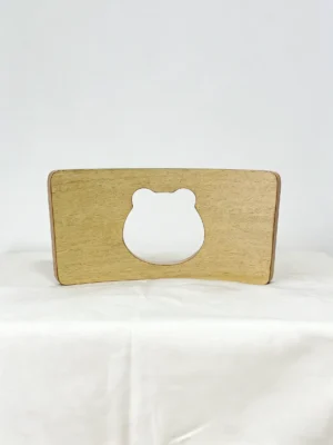 Charming Wooden Bear-Themed Accessory