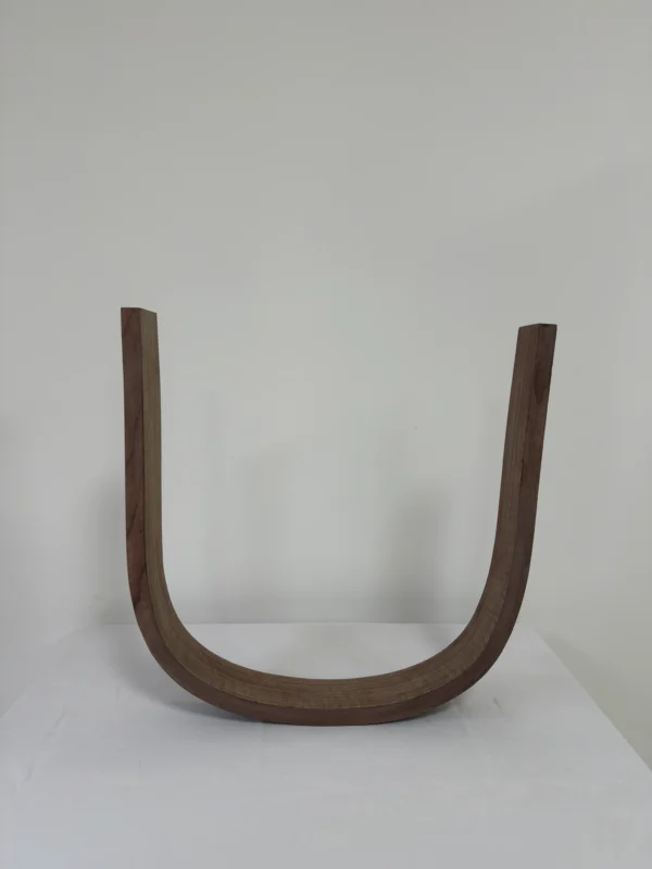 Premium Solid Black Walnut Press-Curved Bent Slat | 136.5 x 7.7 x 2.3 cm (53.74" x 3.03" x 0.91") | Luxury Curved Wood Blank for High-End Furniture & Bespoke Woodworking