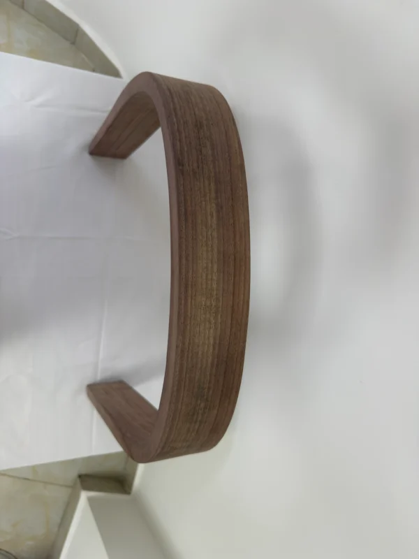 Premium Solid Black Walnut Press-Curved Bent Slat | 136.5 x 7.7 x 2.3 cm (53.74" x 3.03" x 0.91") | Luxury Curved Wood Blank for High-End Furniture & Bespoke Woodworking