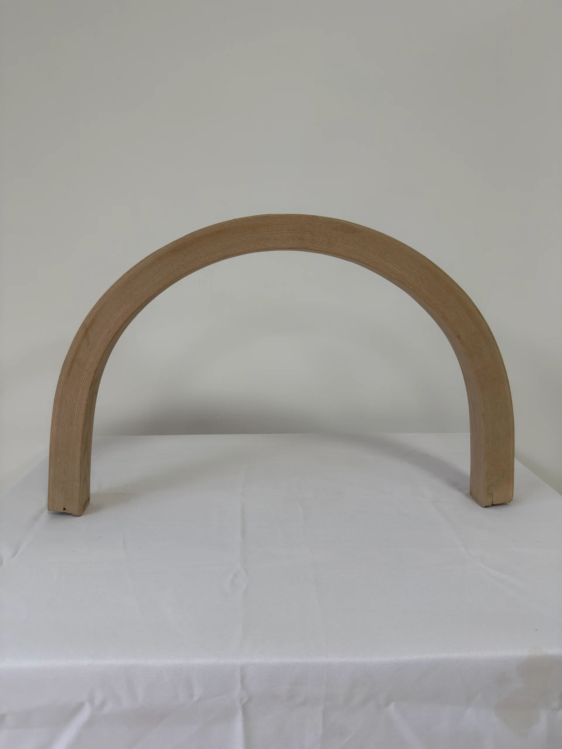 Premium Solid White Ash Wood Press-Curved Bent Slat | 109.5 x 4.6 x 4 cm (43.11" x 1.81" x 1.57") | Furniture-Grade Curved Ash Blank for Bentwood Furniture, Woodworking & DIY Home Decor