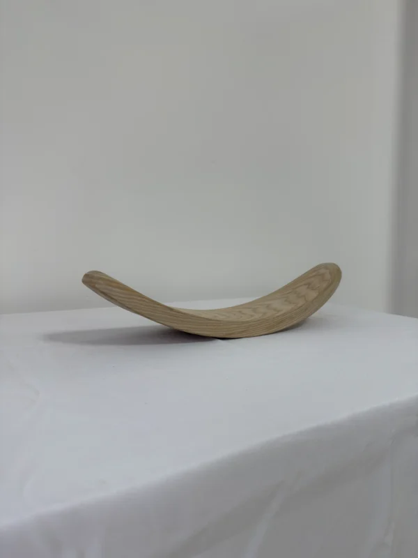 Premium Solid White Ash Wood Press-Curved Bent Slat | 53 x 12 x 2.5 cm (20.87" x 4.72" x 0.98") | Furniture-Grade Curved Ash Blank for Bentwood Furniture, Woodworking & DIY Home Decor