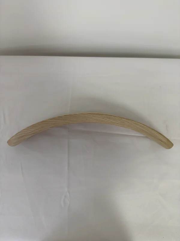 Premium Solid White Ash Wood Press-Curved Bent Slat | 53 x 12 x 2.5 cm (20.87" x 4.72" x 0.98") | Furniture-Grade Curved Ash Blank for Bentwood Furniture, Woodworking & DIY Home Decor