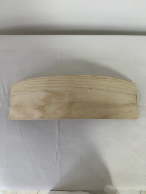Premium Solid White Ash Wood Press-Curved Bent Slat | 54 x 13.5 x 3 cm (21.26" x 5.31" x 1.18") | Wide-Format Furniture-Grade Curved Ash Blank for Bentwood Furniture, Woodworking & DIY Home Decor