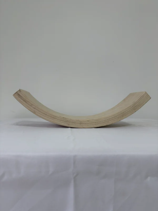 Premium Solid White Ash Wood Press-Curved Bent Slat | 54 x 13.5 x 3 cm (21.26" x 5.31" x 1.18") | Wide-Format Furniture-Grade Curved Ash Blank for Bentwood Furniture, Woodworking & DIY Home Decor