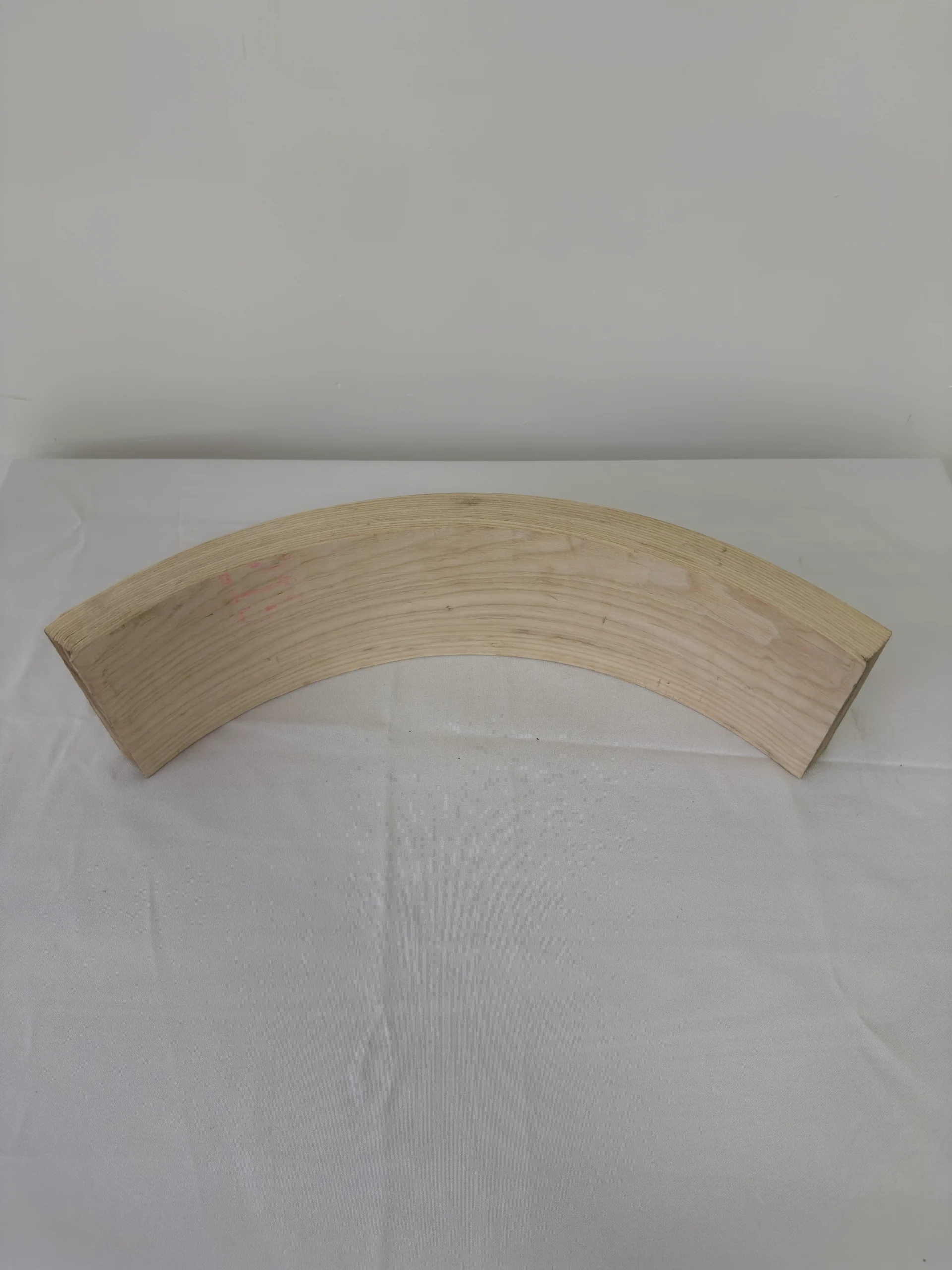 Premium Solid White Ash Wood Press-Curved Bent Slat | 54 x 13.5 x 3 cm (21.26" x 5.31" x 1.18") | Wide-Format Furniture-Grade Curved Ash Blank for Bentwood Furniture, Woodworking & DIY Home Decor