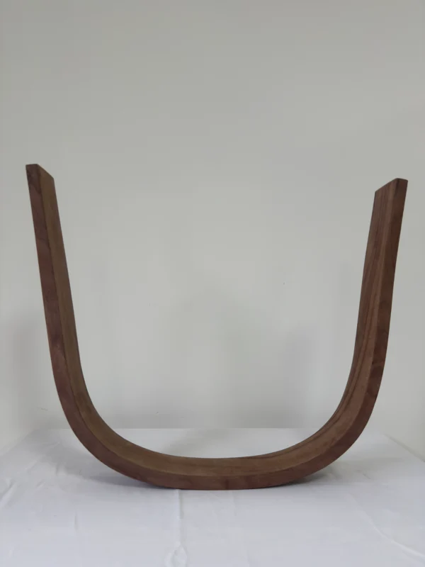 Premium Solid Black Walnut Press-Curved Bent Slat | 136.7 x 7.8 x 2.1 cm (53.82" x 3.07" x 0.83") | Luxury Curved Wood Blank for High-End Bentwood Furniture & Bespoke Woodworking
