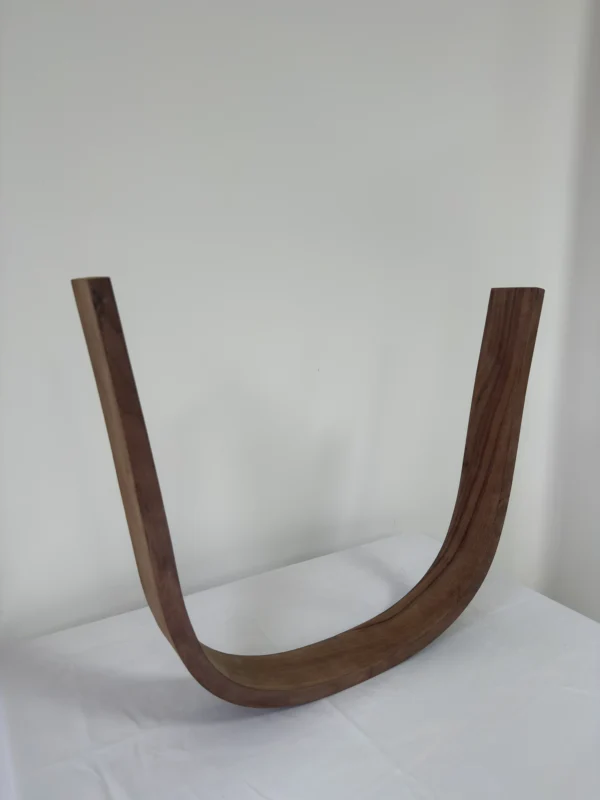 Premium Solid Black Walnut Press-Curved Bent Slat | 136.7 x 7.8 x 2.1 cm (53.82" x 3.07" x 0.83") | Luxury Curved Wood Blank for High-End Bentwood Furniture & Bespoke Woodworking