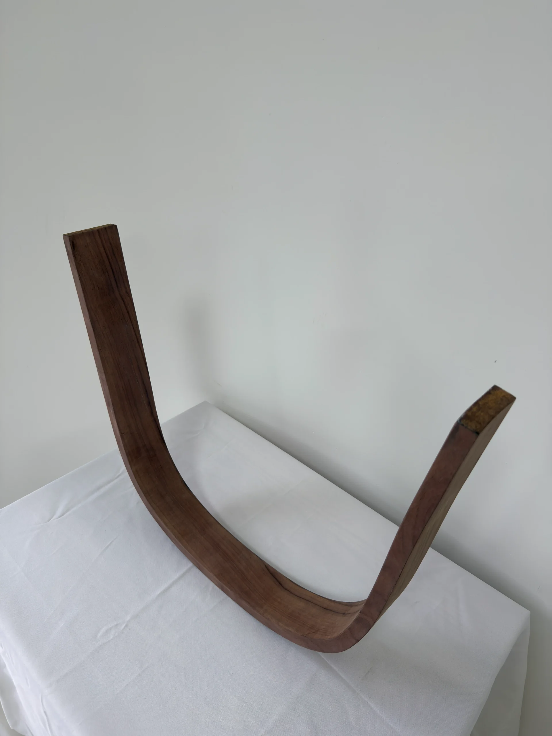 Premium Solid Black Walnut Press-Curved Bent Slat | 136.7 x 7.8 x 2.1 cm (53.82" x 3.07" x 0.83") | Luxury Curved Wood Blank for High-End Bentwood Furniture & Bespoke Woodworking