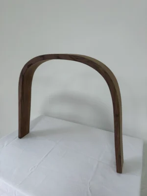 Premium Solid Black Walnut Press-Curved Bent Slat | 136.7 x 7.8 x 2.1 cm (53.82" x 3.07" x 0.83") | Luxury Curved Wood Blank for High-End Bentwood Furniture & Bespoke Woodworking