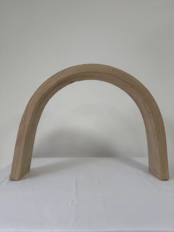 Premium Solid White Ash Wood Press-Curved Bent Slat | 116 x 12 x 3.2 cm (45.67" x 4.72" x 1.26") | Large-Format Furniture-Grade Curved Ash Blank for Bentwood Furniture, Woodworking & DIY Home Decor