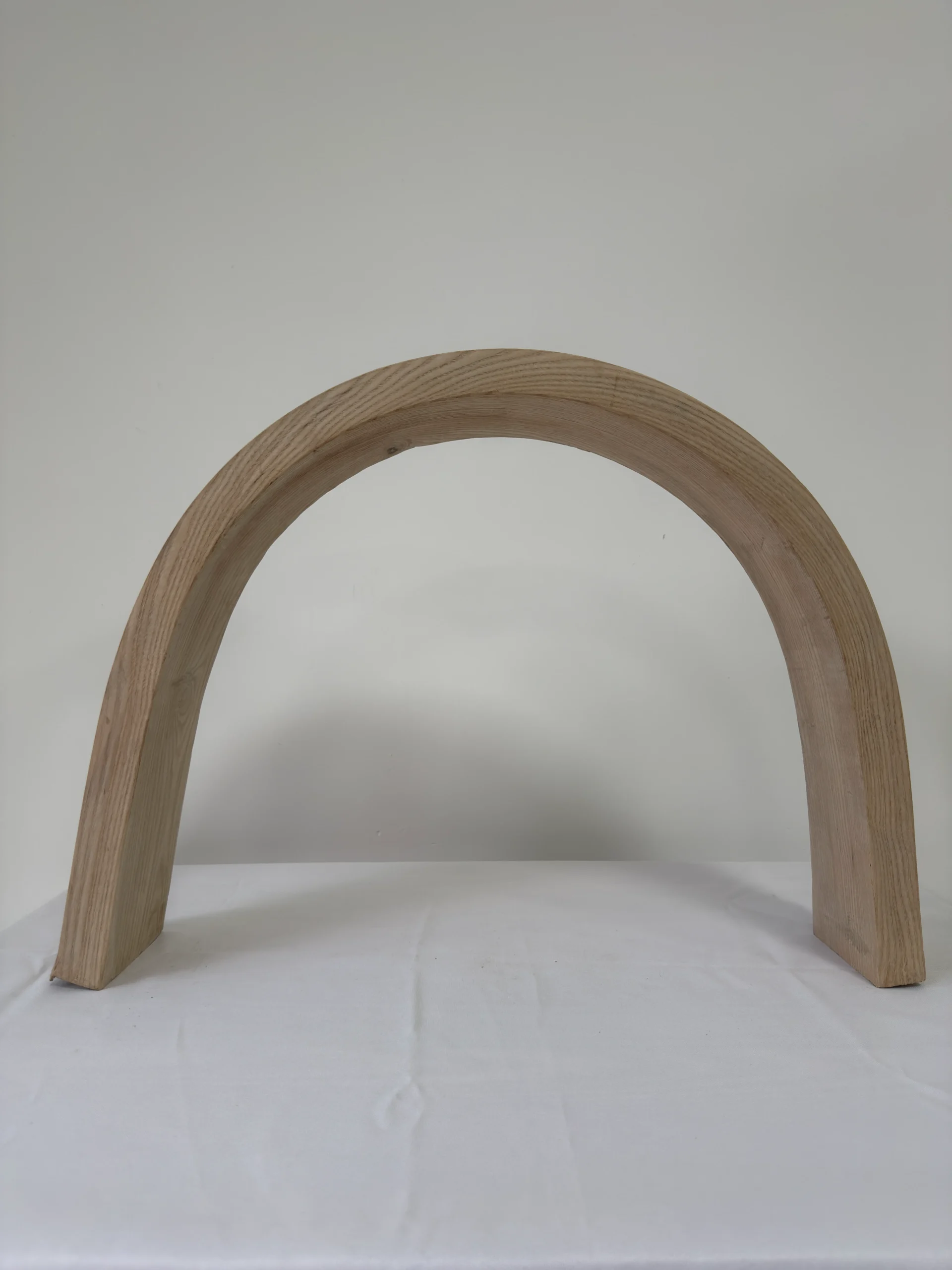 Premium Solid White Ash Wood Press-Curved Bent Slat | 116 x 12 x 3.2 cm (45.67" x 4.72" x 1.26") | Large-Format Furniture-Grade Curved Ash Blank for Bentwood Furniture, Woodworking & DIY Home Decor