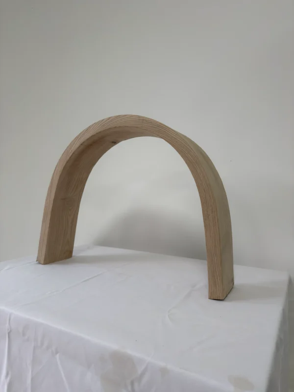 Premium Solid White Ash Wood Press-Curved Bent Slat | 116 x 12 x 3.2 cm (45.67" x 4.72" x 1.26") | Large-Format Furniture-Grade Curved Ash Blank for Bentwood Furniture, Woodworking & DIY Home Decor