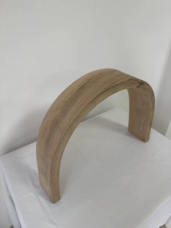 Premium Solid White Ash Wood Press-Curved Bent Slat | 116 x 12 x 3.2 cm (45.67" x 4.72" x 1.26") | Large-Format Furniture-Grade Curved Ash Blank for Bentwood Furniture, Woodworking & DIY Home Decor