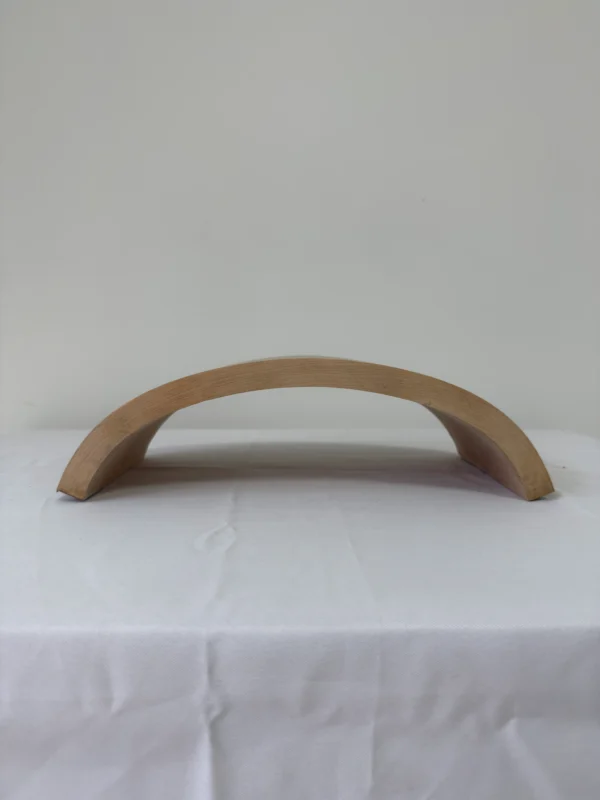 Premium Solid White Ash Wood Press-Curved Bent Slat | 47.5 x 18.2 x 2.2 cm (18.7" x 7.17" x 0.87") | Wide-Format Furniture-Grade Curved Ash Blank for Bentwood Furniture, Woodworking & DIY Home Decor