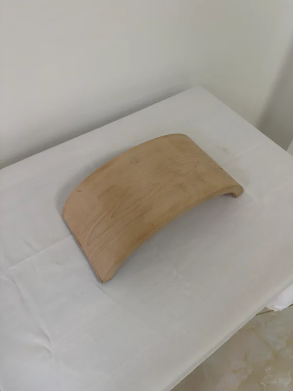 Premium Solid White Ash Wood Press-Curved Bent Slat | 47.5 x 18.2 x 2.2 cm (18.7" x 7.17" x 0.87") | Wide-Format Furniture-Grade Curved Ash Blank for Bentwood Furniture, Woodworking & DIY Home Decor