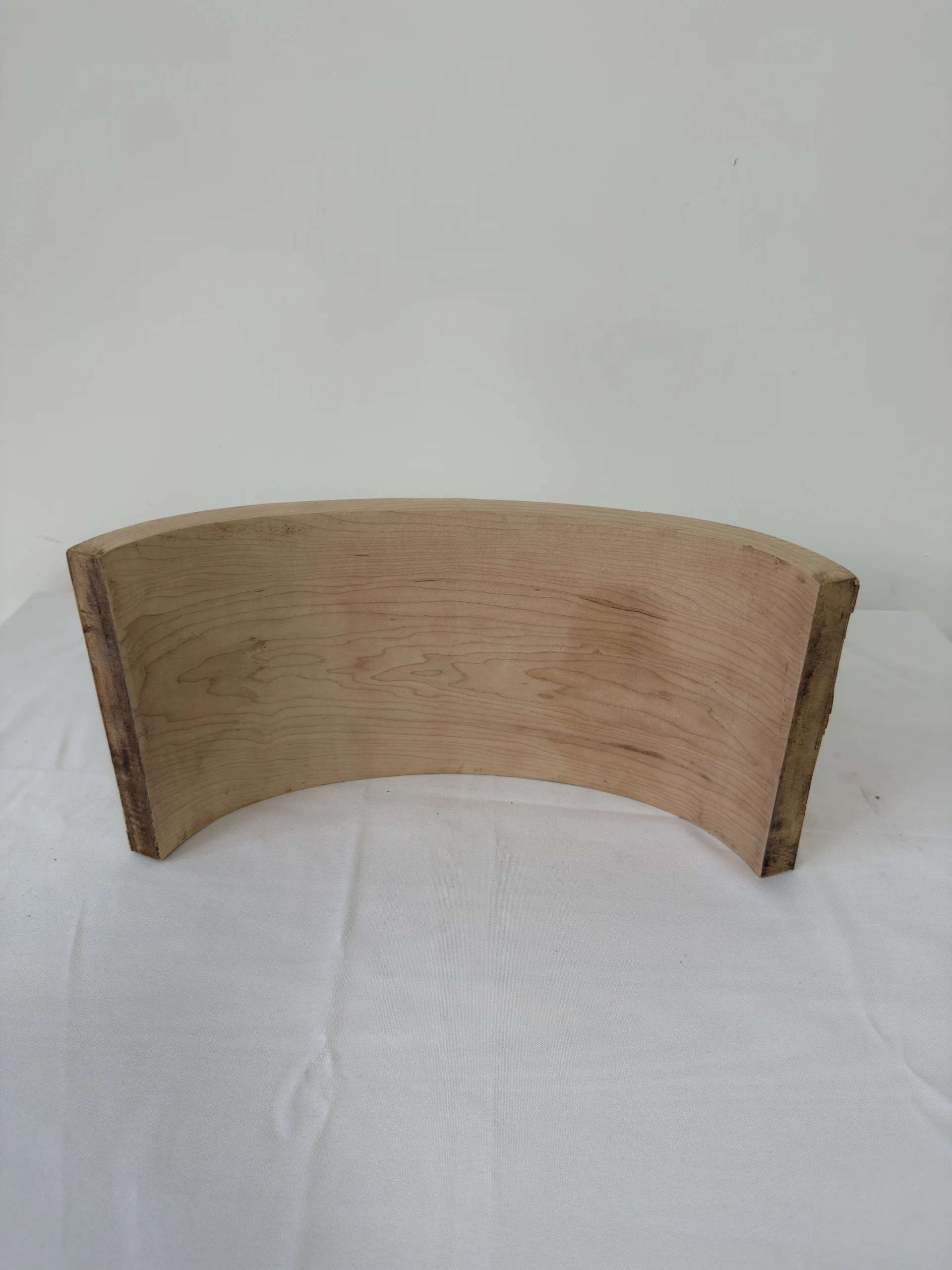 Premium Solid White Ash Wood Press-Curved Bent Slat | 47.5 x 18.2 x 2.2 cm (18.7" x 7.17" x 0.87") | Wide-Format Furniture-Grade Curved Ash Blank for Bentwood Furniture, Woodworking & DIY Home Decor