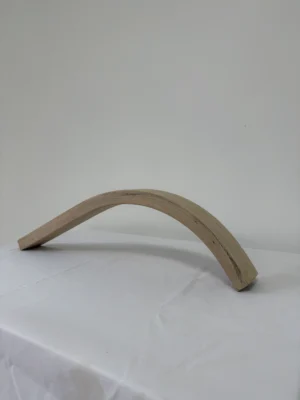 Premium Solid White Ash Wood Press-Curved Bent Slat | 115 x 11.5 x 2.9 cm (45.28" x 4.53" x 1.14") | Furniture-Grade Curved Ash Blank for Woodworking, Bentwood Furniture & Home Decor