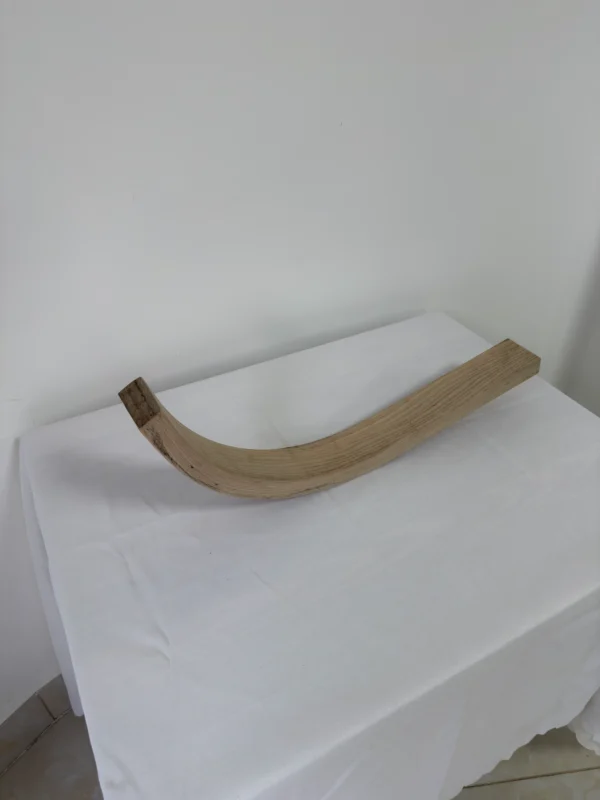 Premium Solid White Ash Wood Press-Curved Bent Slat | 71.5 x 6.5 x 3 cm (28.15" x 2.56" x 1.18") | Furniture-Grade Curved Ash Blank for Bentwood Furniture, Woodworking & DIY Home Decor