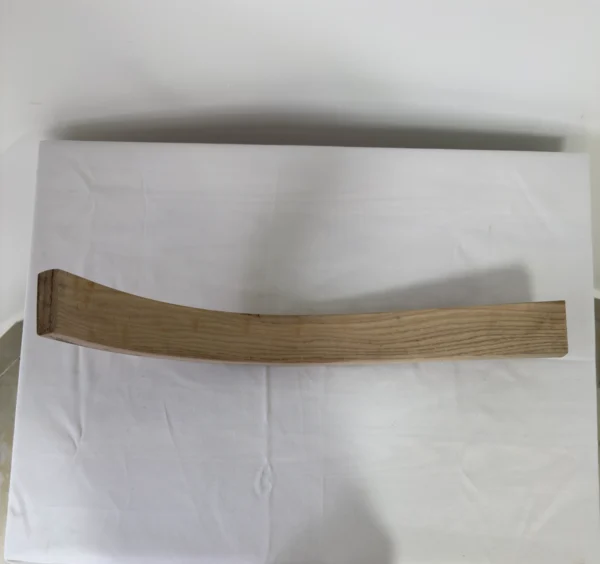 Premium Solid White Ash Wood Press-Curved Bent Slat | 71.5 x 6.5 x 3 cm (28.15" x 2.56" x 1.18") | Furniture-Grade Curved Ash Blank for Bentwood Furniture, Woodworking & DIY Home Decor