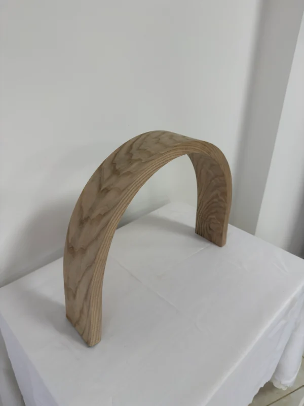 Premium Solid White Ash Wood Press-Curved Bent Slat | 115 x 11.5 x 2.9 cm (45.28" x 4.53" x 1.14") | Furniture-Grade Curved Ash Blank for Woodworking, Bentwood Furniture & Home Decor