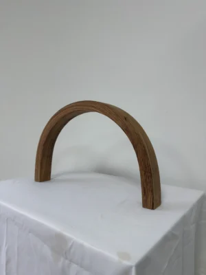 Premium Solid Zebrawood (Microberlinia Brazze) Press-Curved Bent Slat | 105 x 6.4 x 3.7 cm (41.34" x 2.52" x 1.46") | Luxury Solid Wood Blank for High-End Furniture & Bespoke Woodworking