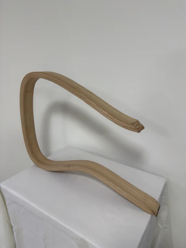 Premium Laminated Solid White Ash Wood Bent Slat | 210 x 7.5 x 3 cm (82.68" x 2.95" x 1.18") Curved All-Ash Composite for Furniture, Custom Woodworking & Architectural Builds