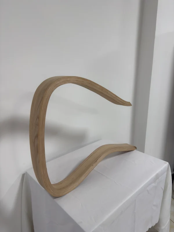 Premium Laminated Solid White Ash Wood Bent Slat | 210 x 7.5 x 3 cm (82.68" x 2.95" x 1.18") Curved All-Ash Composite for Furniture, Custom Woodworking & Architectural Builds