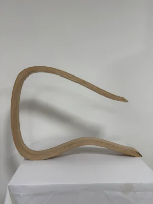 Premium Laminated Solid White Ash Wood Bent Slat | 210 x 7.5 x 3 cm (82.68" x 2.95" x 1.18") Curved All-Ash Composite for Furniture, Custom Woodworking & Architectural Builds