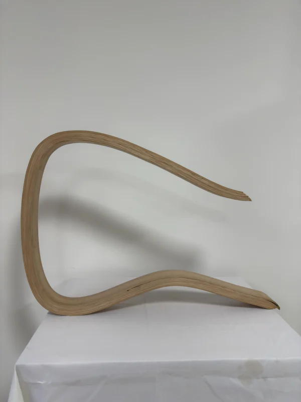 Premium Laminated Solid White Ash Wood Bent Slat | 210 x 7.5 x 3 cm (82.68" x 2.95" x 1.18") Curved All-Ash Composite for Furniture, Custom Woodworking & Architectural Builds
