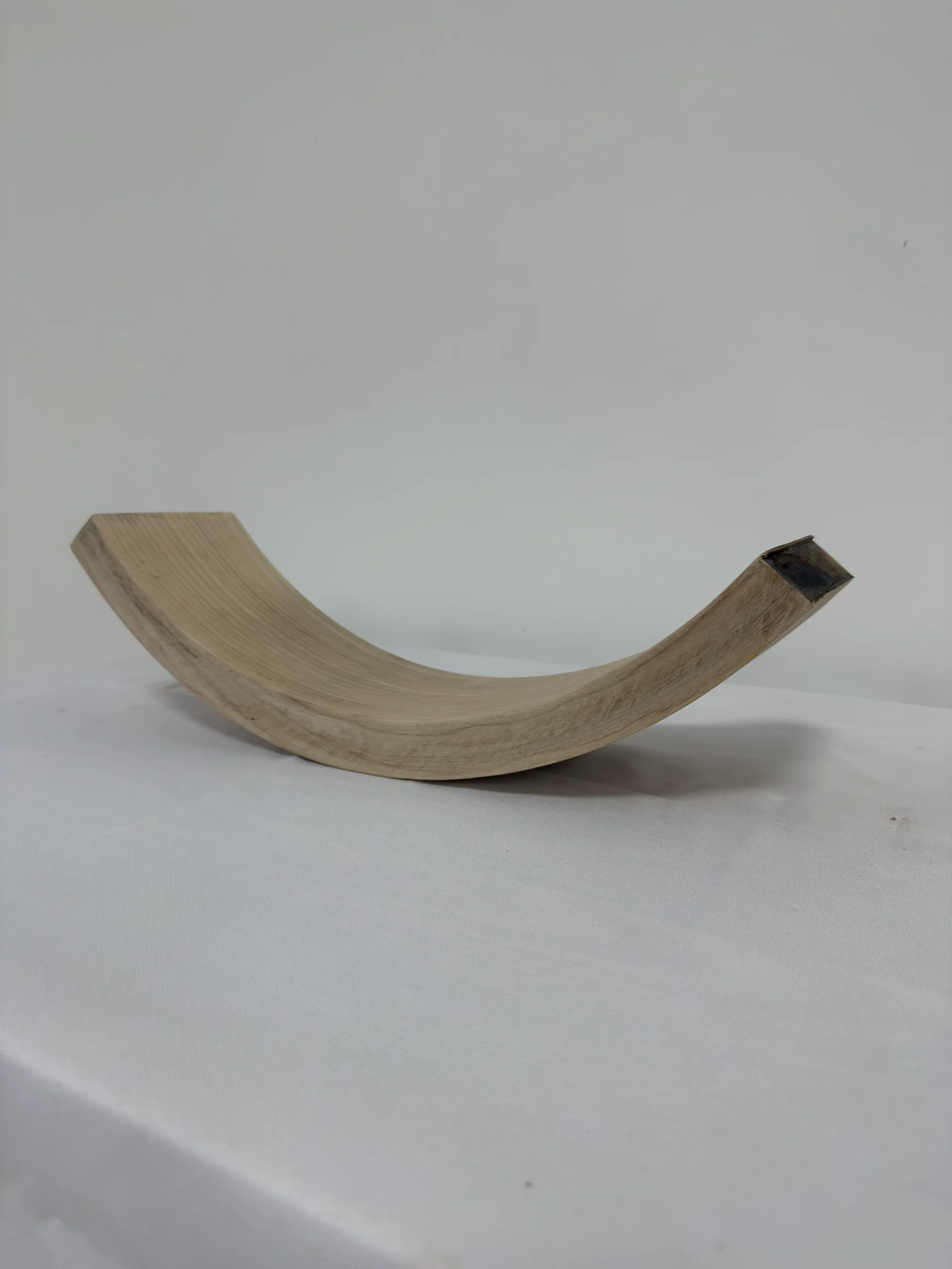 Premium Solid Ash Wood Press-Curved Slat | 54.5 x 13 x 3.3 cm (21.46" x 5.12" x 1.3") Curved Wood Blank for Furniture, DIY Woodworking & Home Decor