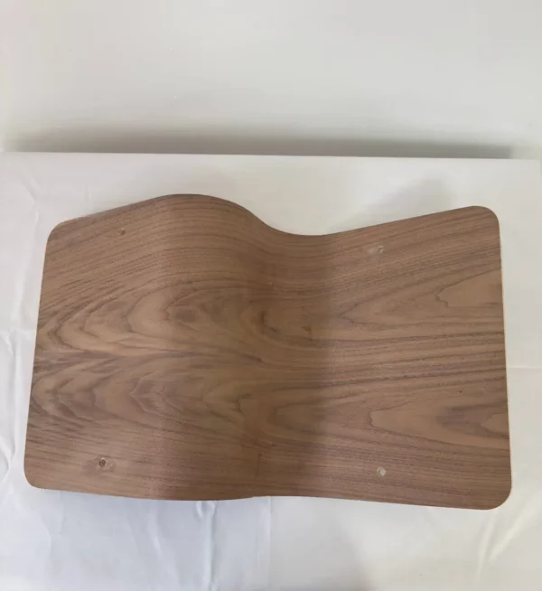 Premium Bent Laminated Double-Sided Curved Wood Panel | 66 x 35 x 1.1 cm (≈25.98" x 13.78" x 0.43") | Double-Sided Black Walnut / White Ash Options