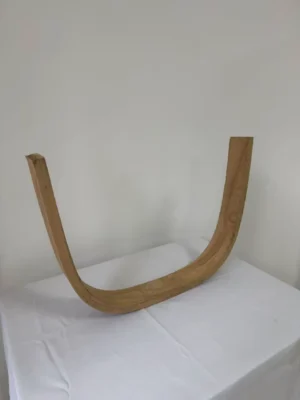 Premium Bent Laminated Solid Ash Wood Strip | 130 x 7.6 x 2.3 cm (≈51.18" x 3.0" x 0.91")