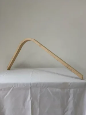 Premium Bent Laminated Ash Wood Strip | 115 x 4 x 2.4 cm (≈45.28" x 1.57" x 0.94") | 13.5cm Bend Radius