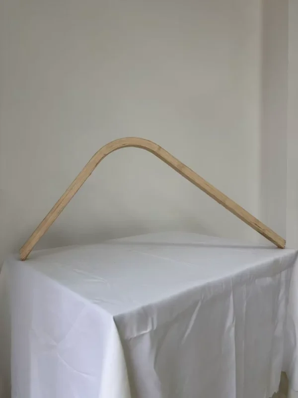 Premium Bent Laminated Ash Wood Strip | 115 x 4 x 2.4 cm (≈45.28" x 1.57" x 0.94") | 13.5cm Bend Radius
