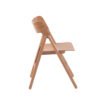 Modern Leisure Style Solid Light Wood Dining Chair with Curved Backrest for Home Office Hotel School Use