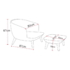 Bent Wood Plate Furniture Chair for Dining Living Room Bedroom Kitchen Outdoor Use High Pressure Laminated Sheet
