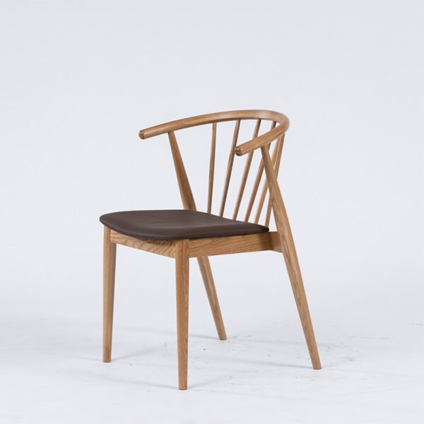 Modern Curved Back Dining Chair -Ergonomic Support & Minimalist Design, Versatile Home/Office Seating Solution