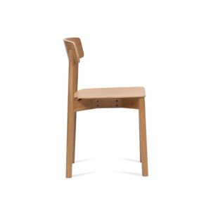 2a87af5d3c1ed0a21705256d471f6e44.jpg Premium Solid Oak Dining Chair-Minimalist Design with Smooth Wooden Seat, Natural Finish(Ergonomic Curved Back)