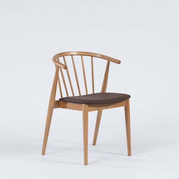 Modern Curved Back Dining Chair -Ergonomic Support & Minimalist Design, Versatile Home/Office Seating Solution