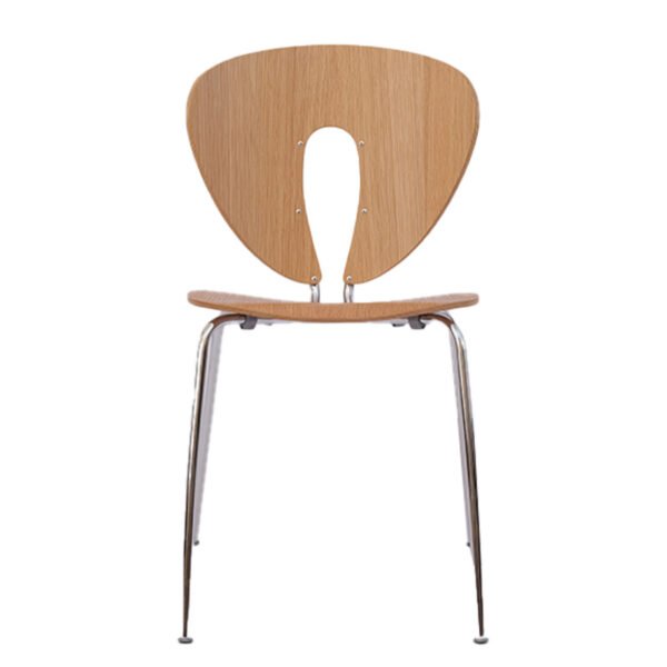 34bb2d933cb29bbb27ff150d4fb51dee.jpg Modern Butterfly Back Chair -Ergonomic Curved Design with Hollow Backrest, Minimalist Indoor Seating Solution