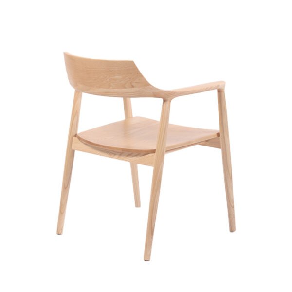 Modern Wooden Armchair for Home and Commercial Spaces Sturdy Frame & Comfortable Seating for Dining Areas
