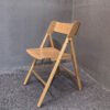 Modern Leisure Style Solid Light Wood Dining Chair with Curved Backrest for Home Office Hotel School Use