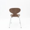 Modern Lounge Chair with Wooden Seat & Metal Legs - Ergonomic Arc-Shaped Backrest for Living Room/Office