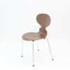 Modern Lounge Chair with Wooden Seat & Metal Legs - Ergonomic Arc-Shaped Backrest for Living Room/Office