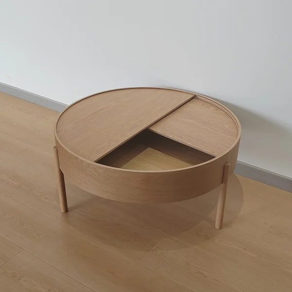 Modern Farmhouse-Style Wooden Coffee Table Durable Eco-Friendly Vintage Square for Indoor Use for Living Room Home Furniture