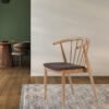 Modern Curved Back Dining Chair -Ergonomic Support & Minimalist Design, Versatile Home/Office Seating Solution