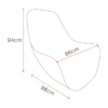 Bedroom Chair Eucalyptus Curved Plywood for Dining Living Room Bedroom Kitchen Outdoor Use Hot Pressed Furniture Frames
